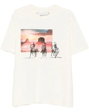 One Of These Days T-Shirt The Day The Rains Came À Imprimé Graphique - White