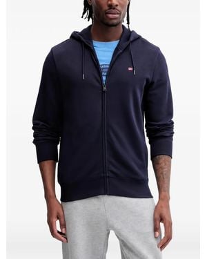 Napapijri Sudadera Con Capucha Y Cremallera - Azul