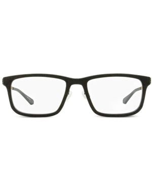 Shinola 37000 Rectangle-Frame Glasses - Black