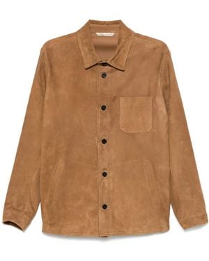 Maurizio Baldassari Suede Overshirt - Brown