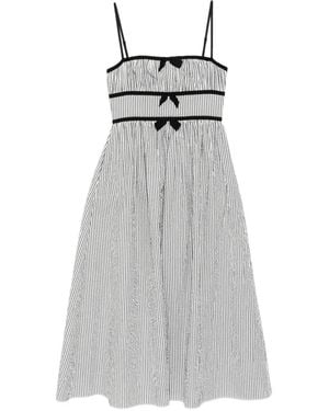 Cynthia Rowley Clara Seersucker Dress - Gray
