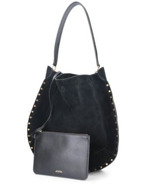 Isabel Marant Oskan Soft Shoulder Bag - Black