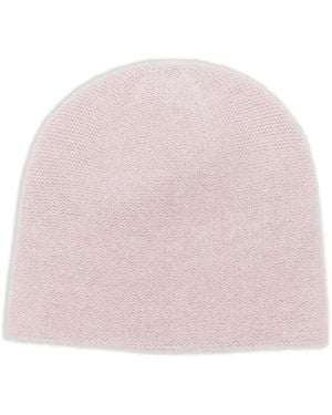 Warm-me Gorro de cachemira en canalé - Rosa