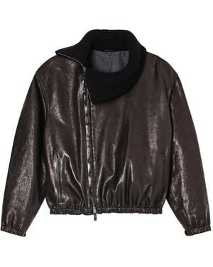 Giorgio Armani Leather Jacket - Black