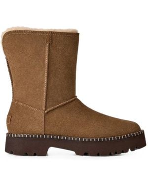 UGG Uptowner Short Suede Boots - Brown