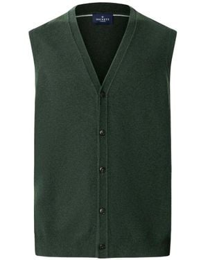 Hackett Button-Up Sleeveless Cardigan - Green
