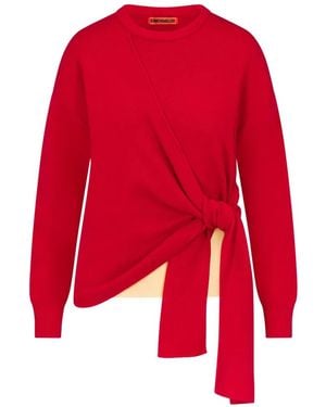 Simon Miller Vista Tie-Fastening Sweater - Red