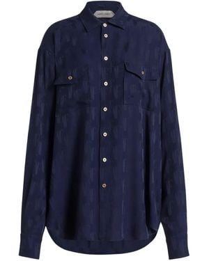 Alberta Ferretti Silk Shirt - Blue