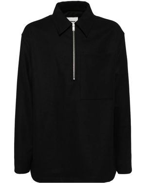 Jil Sander ジップアップ スウェットシャツ - ブラック
