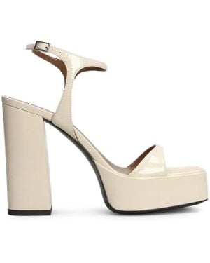 Giuseppe Zanotti Pat Platform 115 Sandalen - Wit