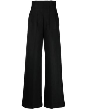 BITE STUDIOS High-Waisted Wide Leg Trousers - Black