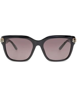Balenciaga Casino Square Af Sunglasses - Black