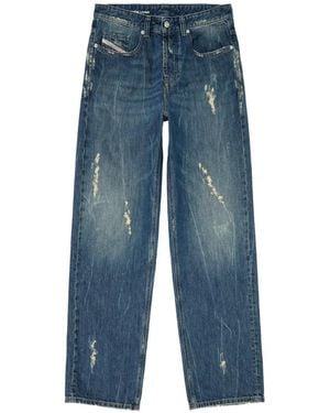 DIESEL Relaxed 2001 D-Macro-S5 Jeans in Black for Men | Lyst Canada