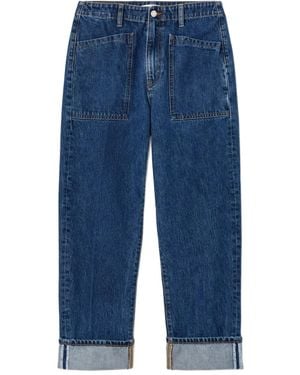 RE/DONE Bender Double-Pocket Cuffed Jeans - Blue