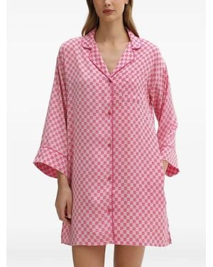 DKNY Geknöpftes Nachthemd - Pink