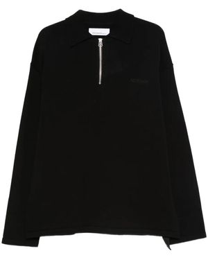 OAMC Polo À Col Zippé - Black