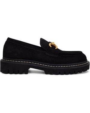 Henderson 35mm Suede Loafers - Black