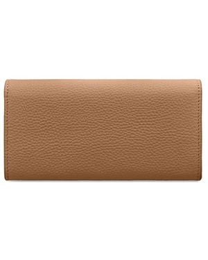 Maison De Sabre Flap Leather Long Wallet - Brown