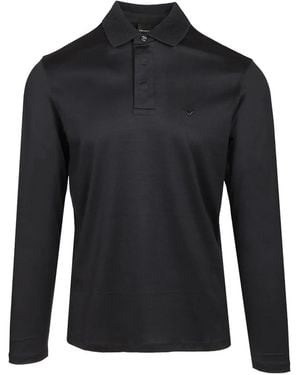Emporio Armani Long-Sleeve Polo Shirt - Blue