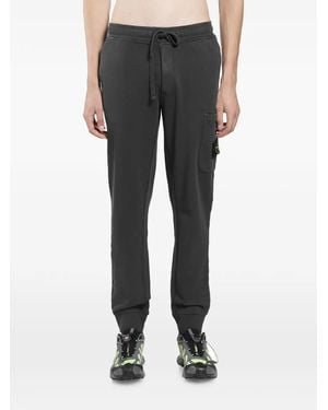 Stone Island Logo-Patch Track Pants - Gray
