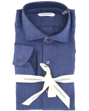 Guglielminotti Hemd Mit Brusttasche - Blau