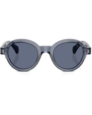Moncler Rondosa Round-Frame Sunglasses - Blue