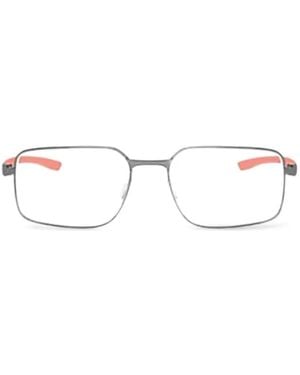 Tag Heuer Brille Mit Eckigem Gestell - Weiß