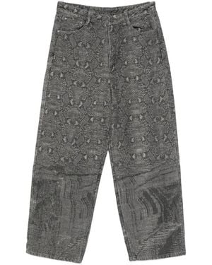 Daily Paper Pantalon Oversize Fuselé - Grey