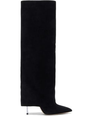 Casadei Blade Berlino Suede Boots - Black