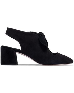Bernardo Angelina Bow-Detail Slingback Court Shoes - Black