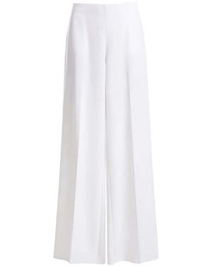 Gemy Maalouf High-Waisted Wide-Leg Trousers - White