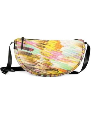 Desigual Halbrunde Gürteltasche Mit Abstraktem Print - Mettallic