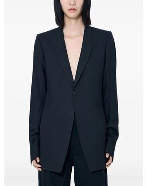 Rick Owens Blazer Con Botones - Azul