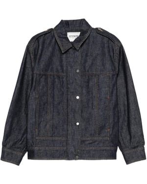 Iceberg Button Denim Jacket - Blue