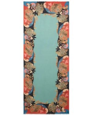 Etro Floral Paisley Scarf - Green