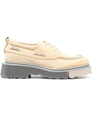 Off-White c/o Virgil Abloh Off-white Sponge Suede Boat Shoes Beige/beige - Natural