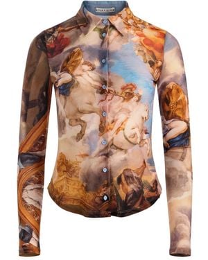 Alice + Olivia Klassisches Hemd - Braun