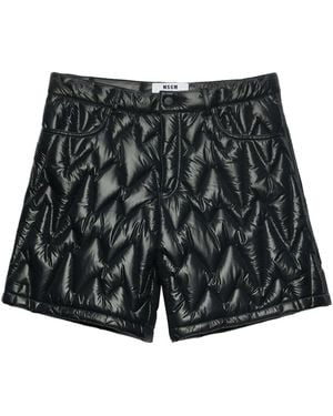 MSGM Shorts Con Applicazione - Grigio
