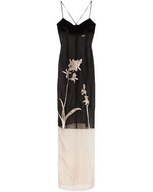 Ludovic de Saint Sernin Isabella Maxi Dress - Black