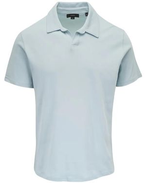 Vince Short-Sleeve Polo Shirt - Blue