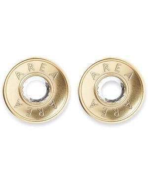 Area Pendientes Crystal Button - Metálico