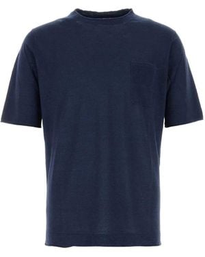 Paltò Crew-Neck Pocket T-Shirt - Blue