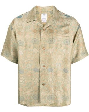Visvim Graphic-Print Silk Shirt - Natural