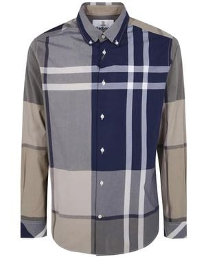 Barbour Oversized Tartan Dunoon Long-Sleeve Shirt - Blue