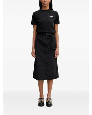 Gramicci Falda Midi Tipo Cargo - Negro