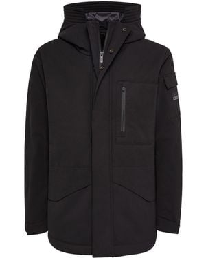 BOGGI Logo-Patch Padded Jacket - Black