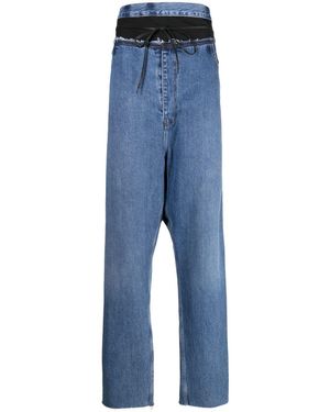 Litkovskaya High-Waisted Straight-Leg Jeans - Blue