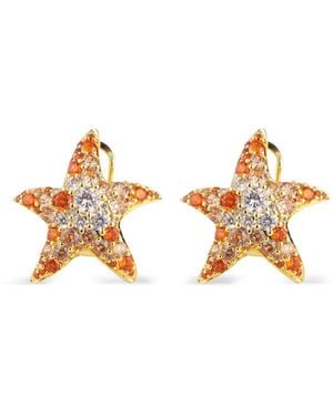 Eshvi Glow Starfish Oorbellen - Metallic