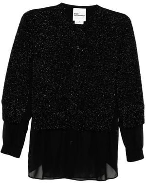 Noir Kei Ninomiya Glittered Shirt - Black