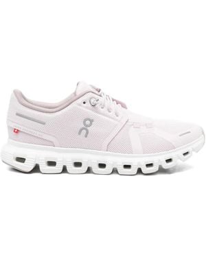 On Shoes Cloud 6 Lace-Up Sneakers - White